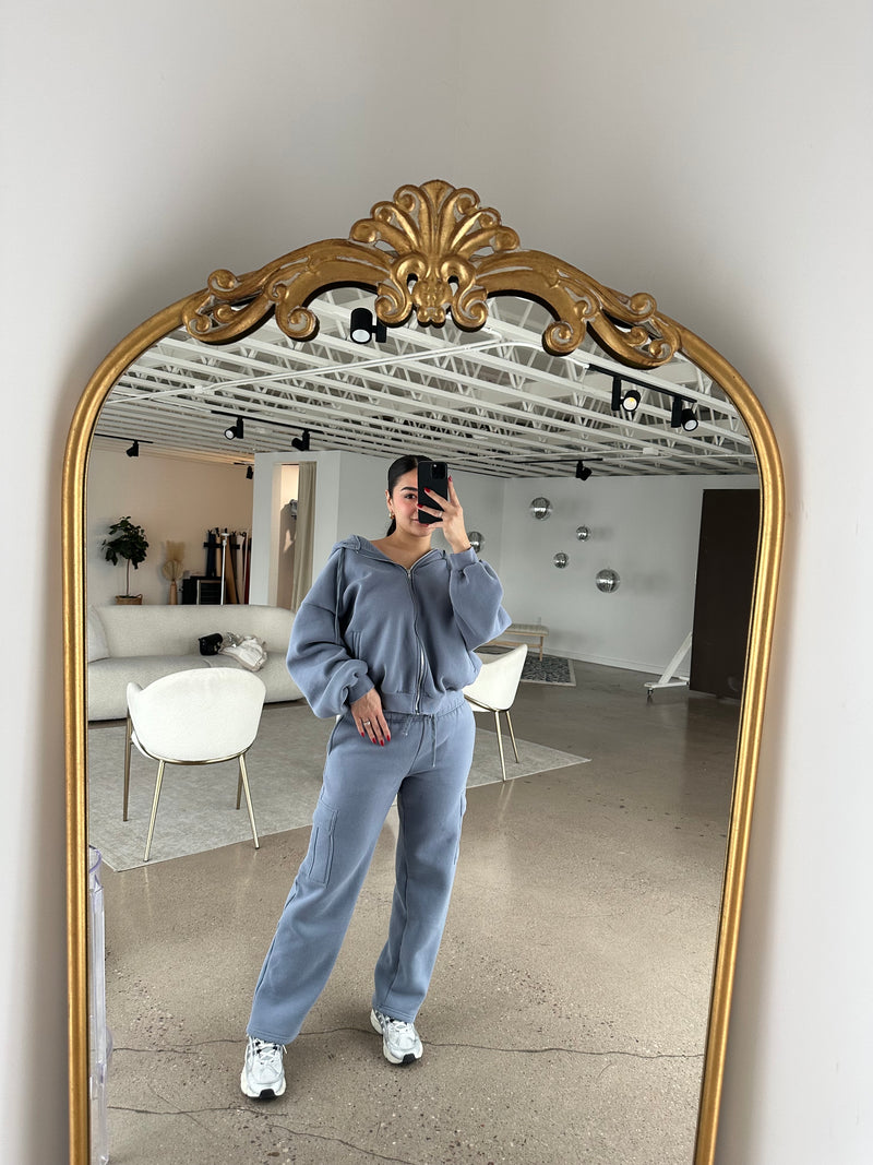 Alex Oversized Hoodie (French Blue)