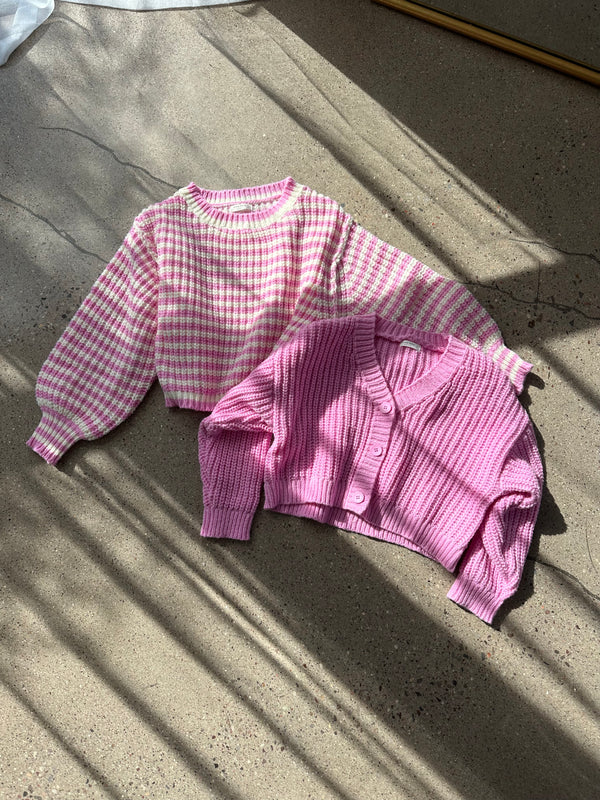 Sofia Knit Cardigan (Pink)